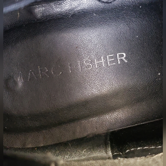 Marc Fisher Pirro Ivory Leather Round Toe Pull On Lug Sole Chelsea Women Sz 10M - Picture 10 of 12